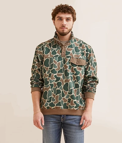 Camo Quarter Snap Pullover