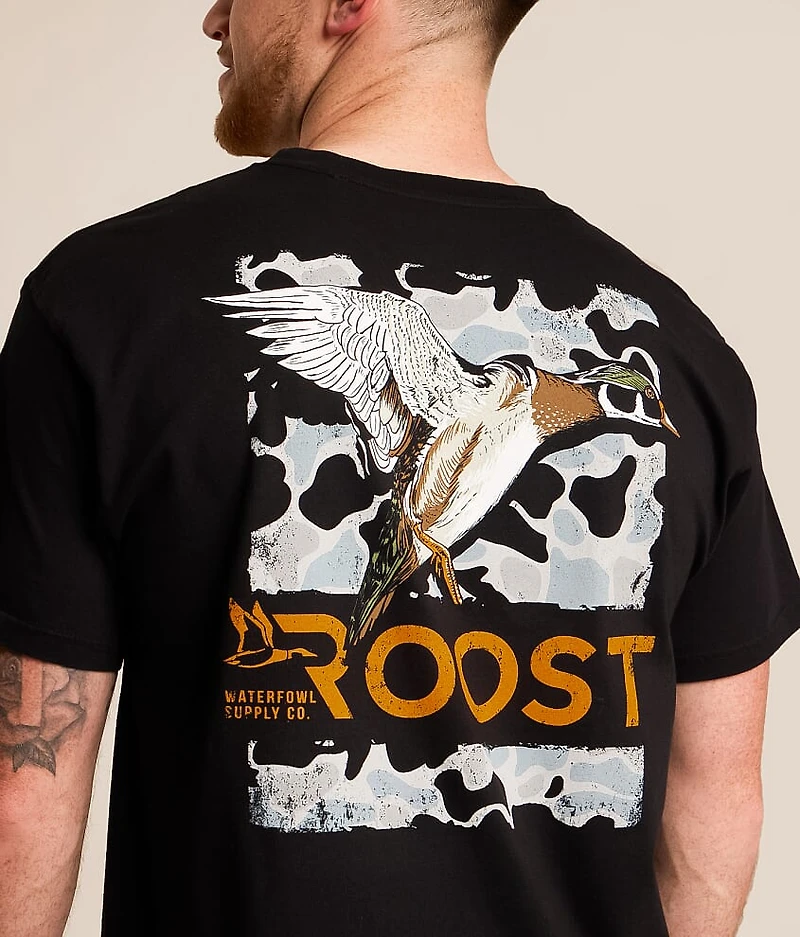 Snow Camo Wood Duck T-Shirt