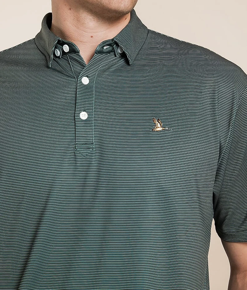 Striped Performance Polo