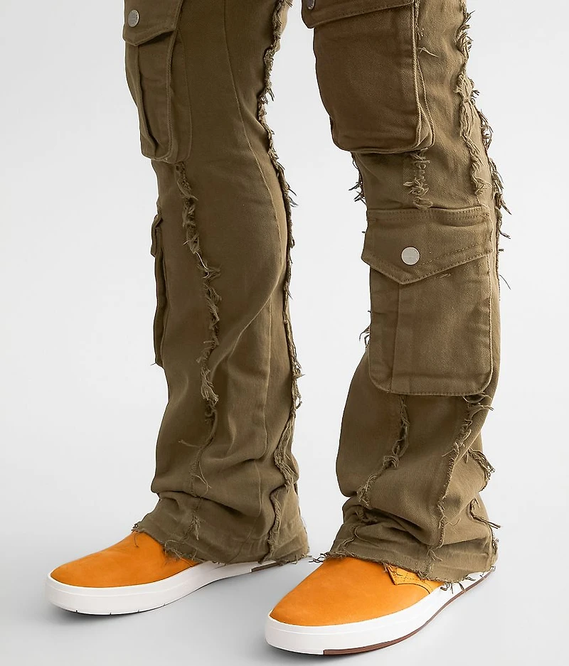 Stacked Cargo Stretch Jean