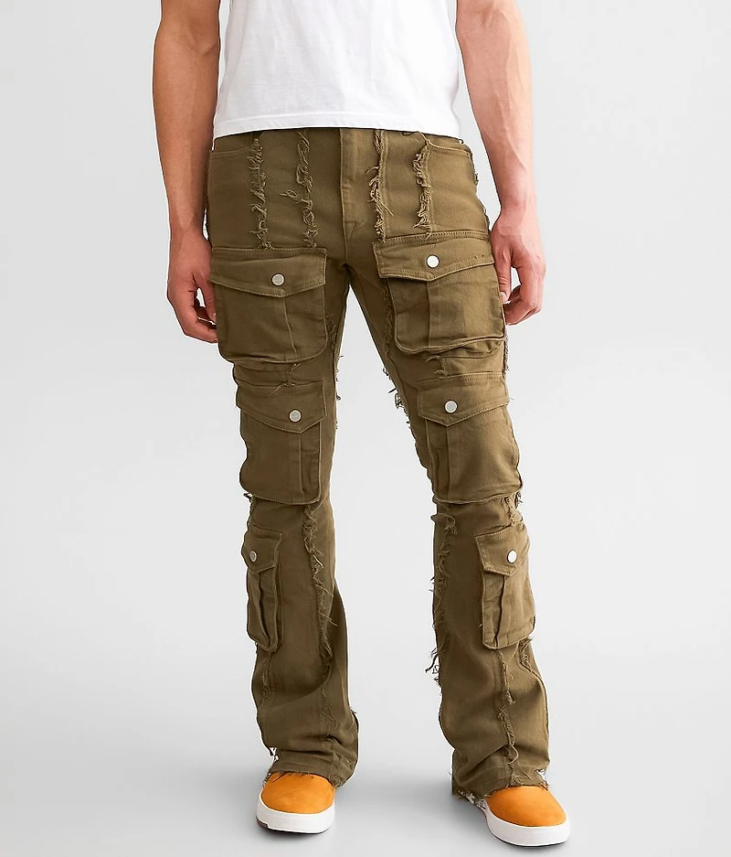 Stacked Cargo Stretch Jean