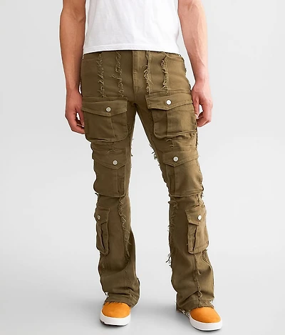 Stacked Cargo Stretch Jean