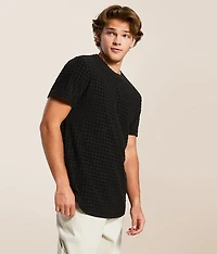 Flocked Square T-Shirt