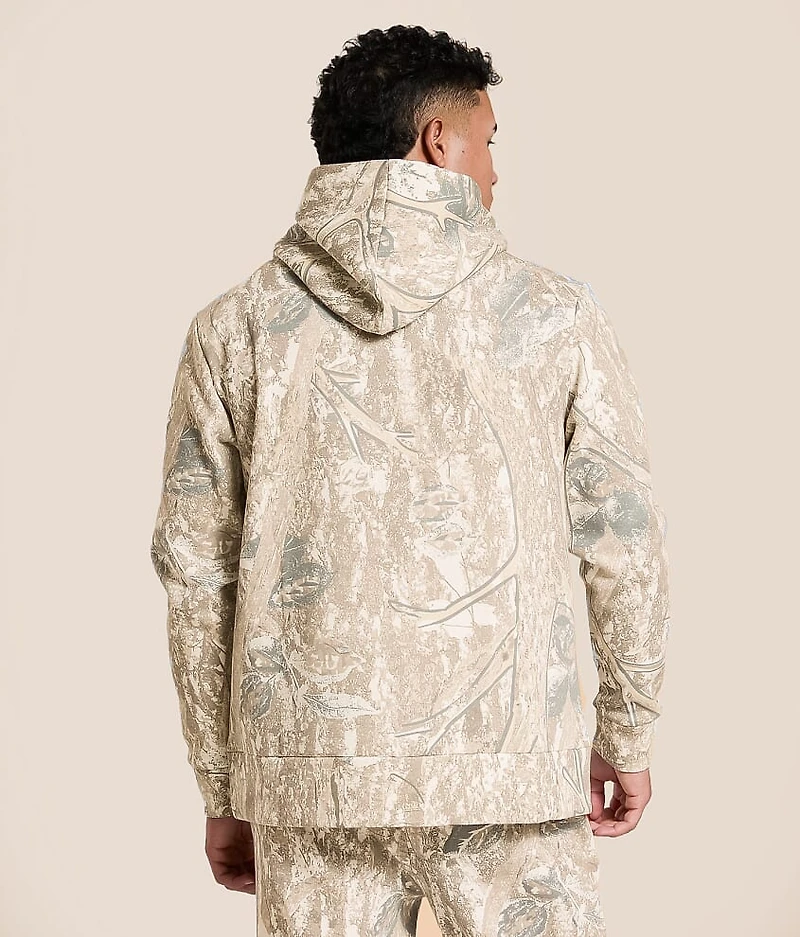 Camo Print Hooded Sweatshirt