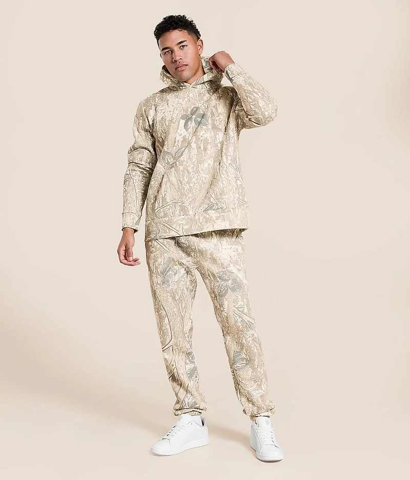Camo Print Hooded Sweatshirt