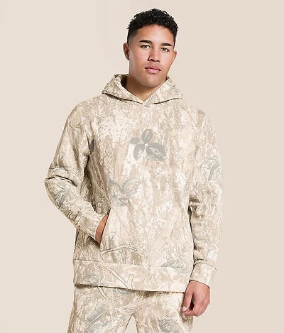 Camo Print Hooded Sweatshirt