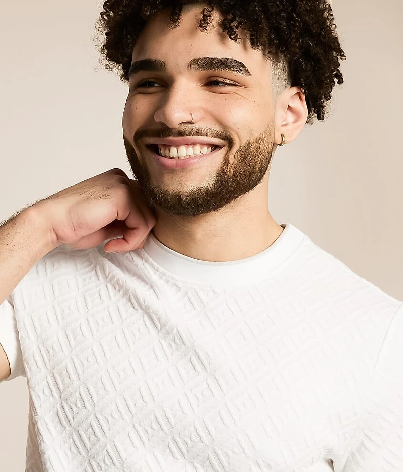 Textured Knit T-Shirt