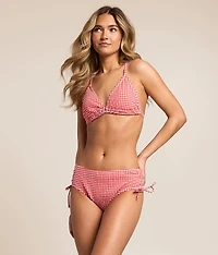 Tess Gingham Triangle Swim Top