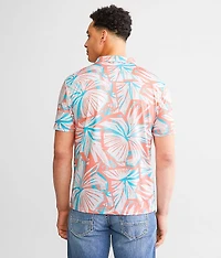 Funky Floral Performance Polo