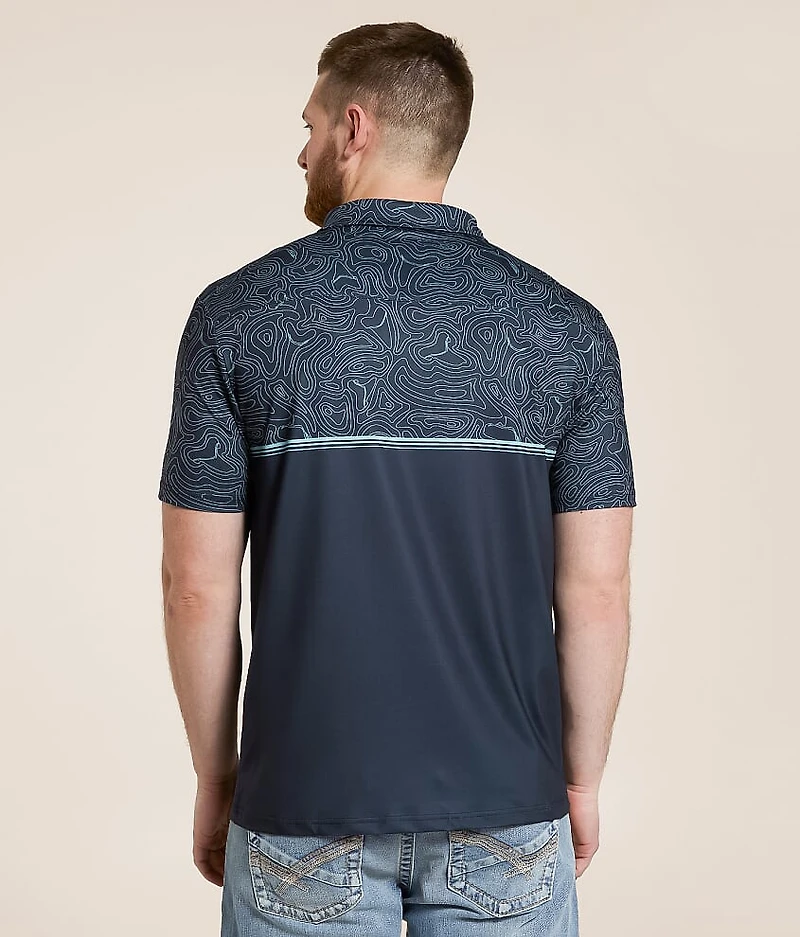 Toothy Topo Performance Polo