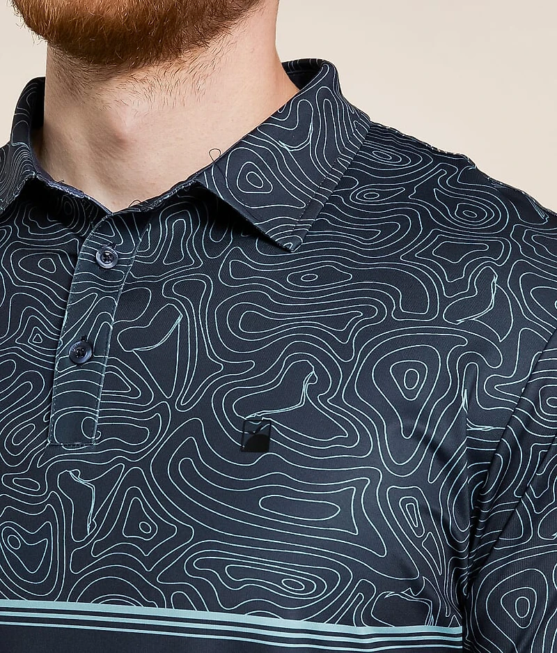 Toothy Topo Performance Polo