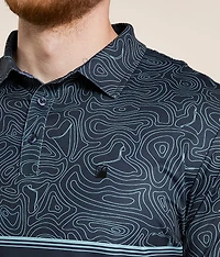 Toothy Topo Performance Polo
