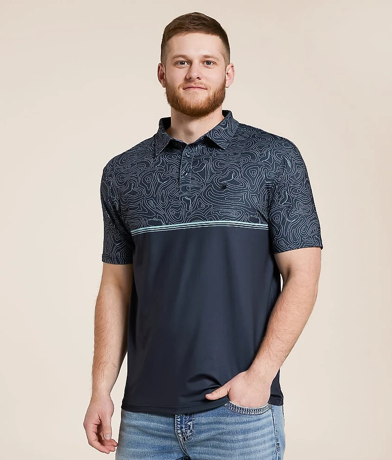 Toothy Topo Performance Polo