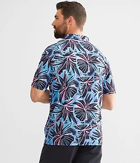 Funky Floral Performance Stretch Polo