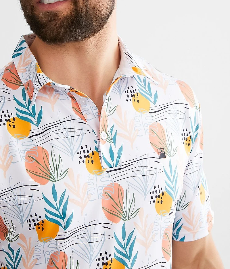 Citrus Blossom Performance Stretch Polo