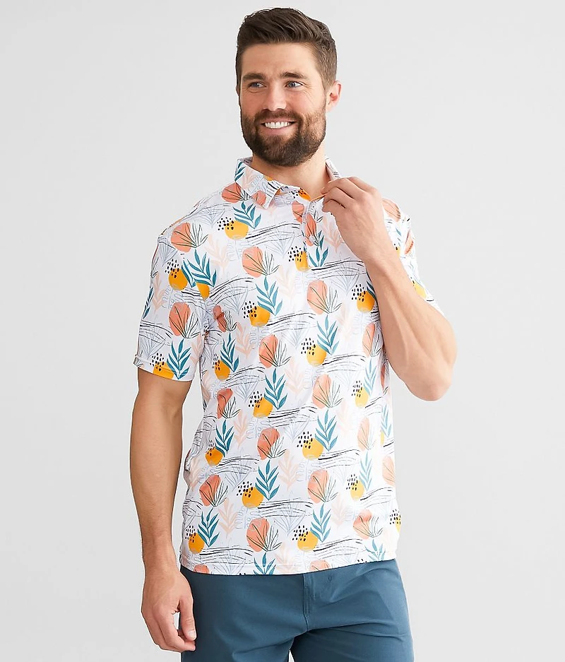 Citrus Blossom Performance Stretch Polo