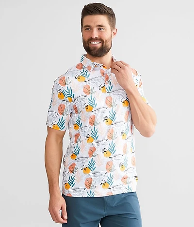 Citrus Blossom Performance Stretch Polo
