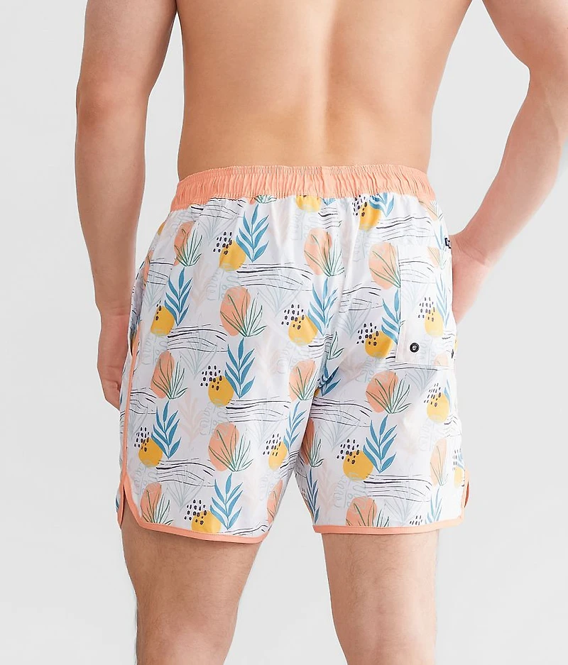 Citrus Bloom Volley Stretch Swim Trunks