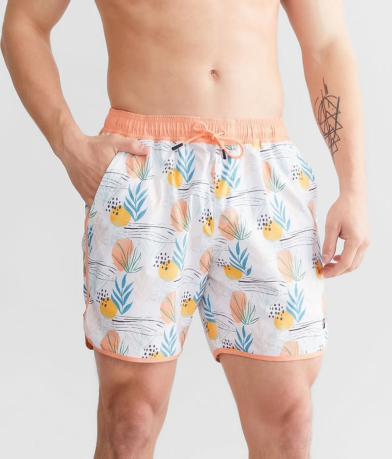 Citrus Bloom Volley Stretch Swim Trunks