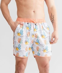 Citrus Bloom Volley Stretch Swim Trunks