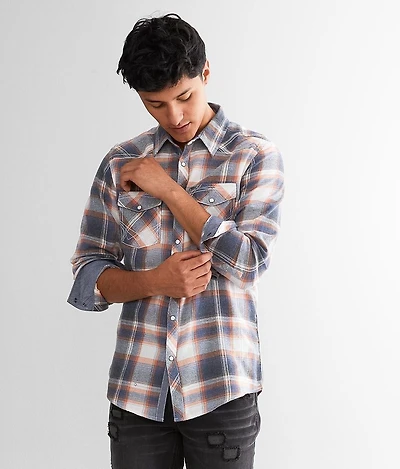 BKE Brushed Plaid Standard Shirt