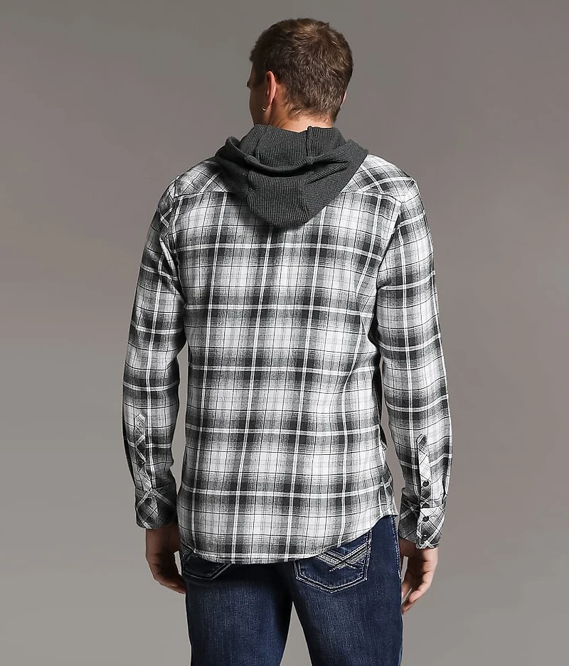 Standard Plaid Hooded Shirt