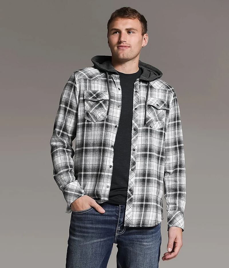 Standard Plaid Hooded Shirt