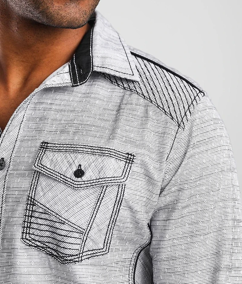 Printed Athletic Stretch Shirt