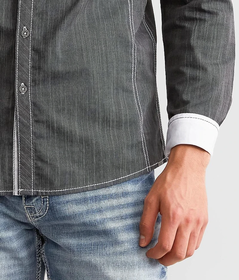 Embroidered Standard Stretch Shirt