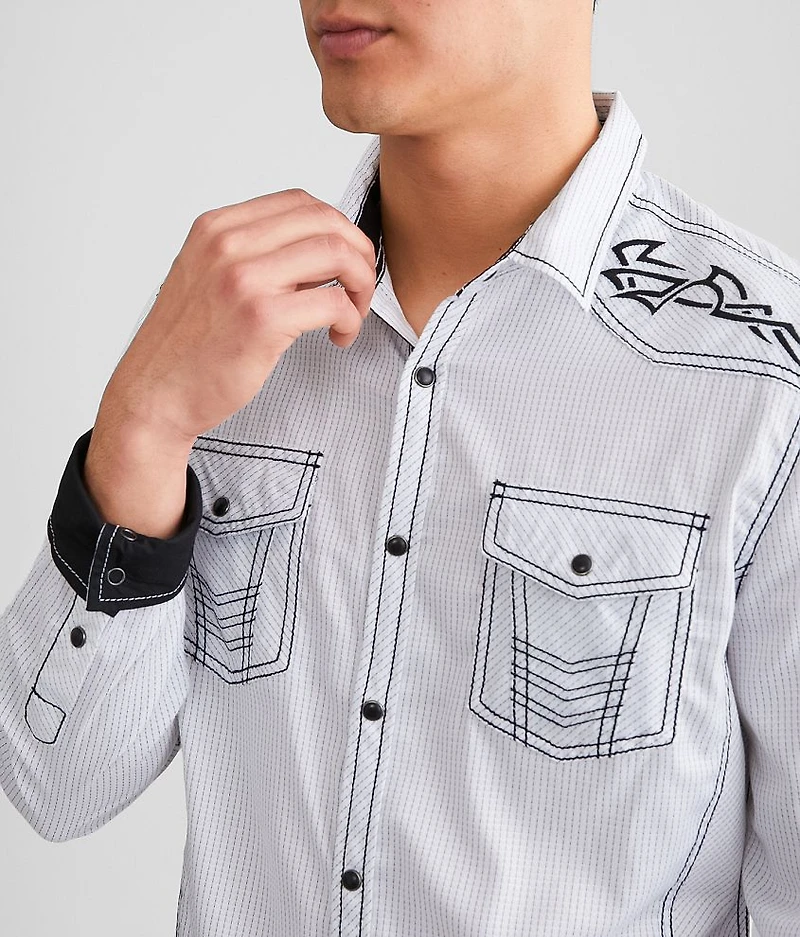 Striped Athletic Stretch Shirt