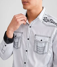 Striped Athletic Stretch Shirt