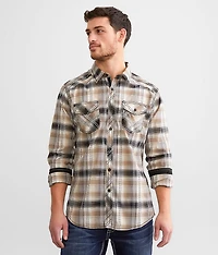 Athletic Plaid Stretch Shirt