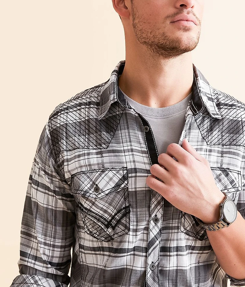 Plaid Tailored Stretch Shirt