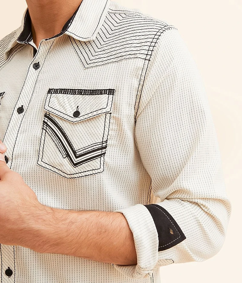 Striped Athletic Stretch Shirt