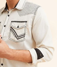 Striped Athletic Stretch Shirt