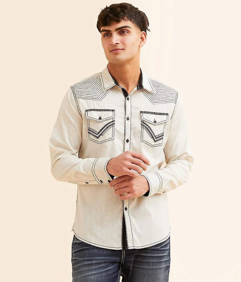 Striped Athletic Stretch Shirt