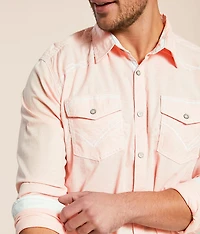 Embroidered Athletic Stretch Shirt