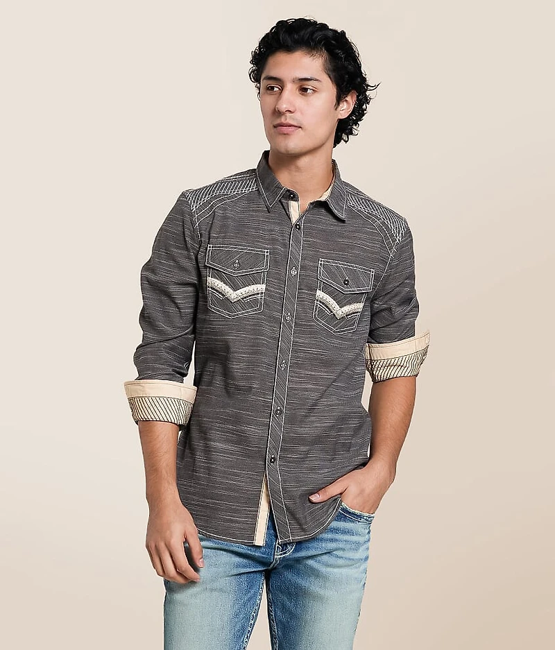 Embroidered Athletic Stretch Shirt