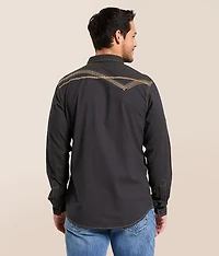 Embroidered Athletic Stretch Shirt