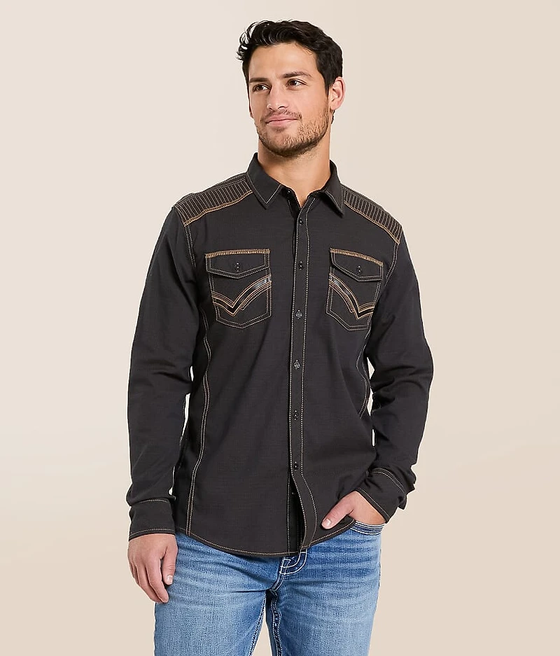 Embroidered Athletic Stretch Shirt