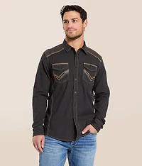 Embroidered Athletic Stretch Shirt