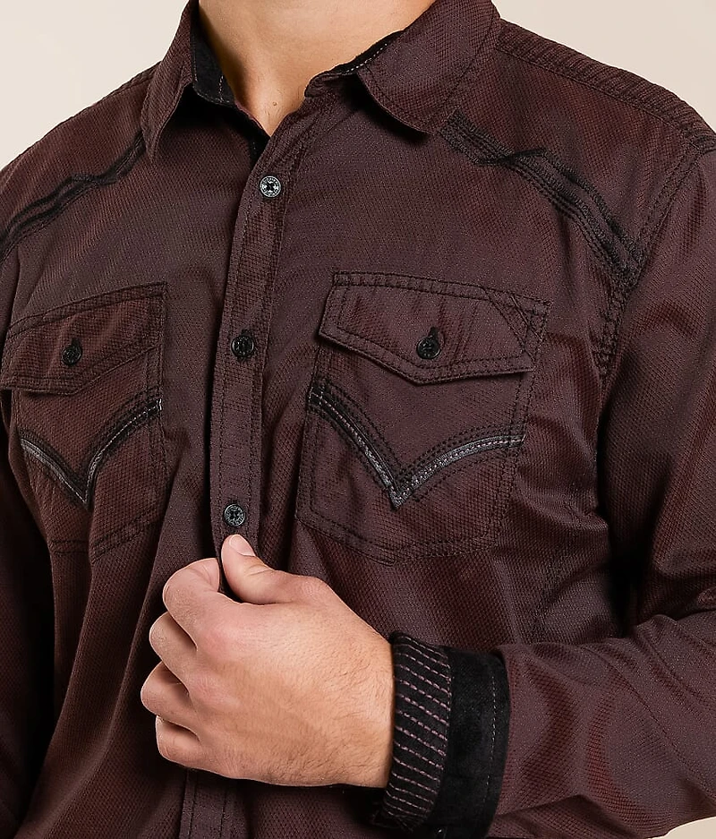 Embroidered Athletic Stretch Shirt