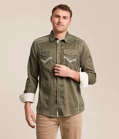 Embroidered Athletic Stretch Shirt