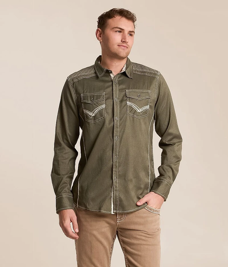 Embroidered Athletic Stretch Shirt