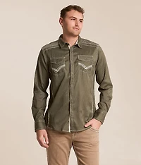 Embroidered Athletic Stretch Shirt