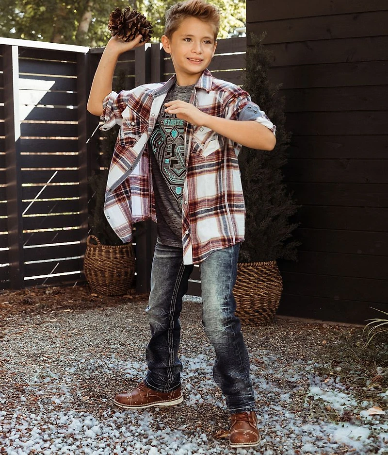 Boys - Brushed Plaid Shirt