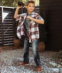 Boys - Brushed Plaid Shirt