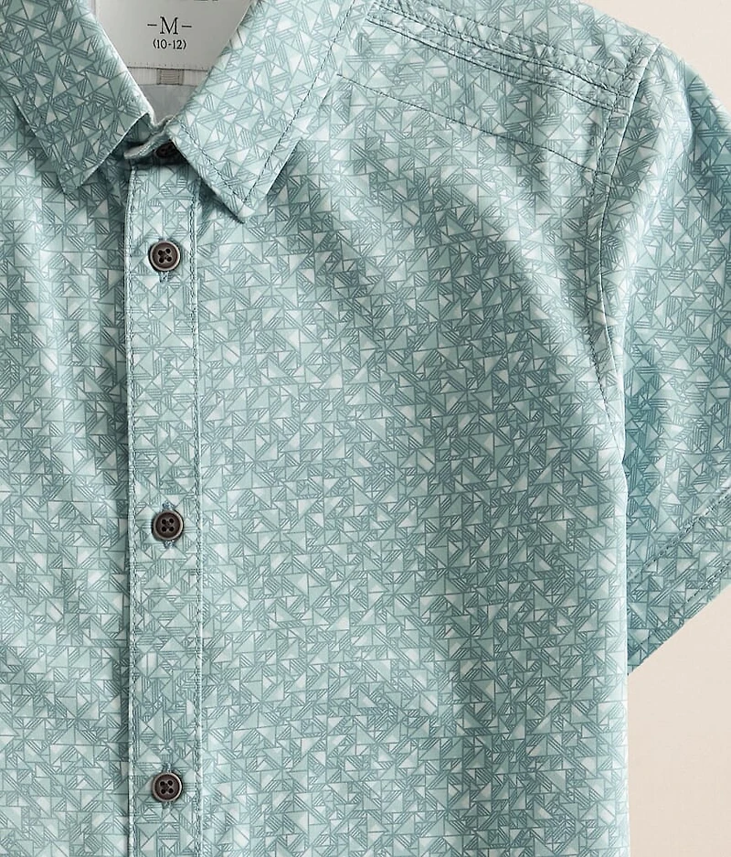 Boys - Geo Performance Stretch Shirt