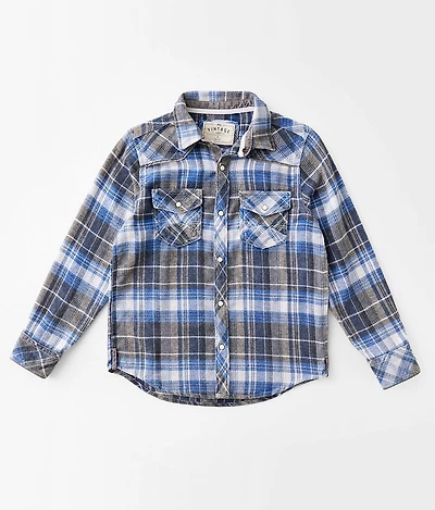 Boys - Plaid Flannel Shirt