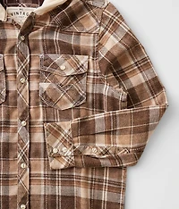 Boys - Hooded Plaid Shirt